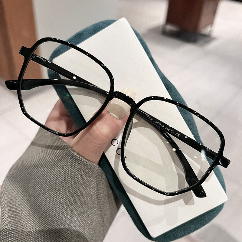 Large Frame Irregular Glasses Round Face Super Light Oversized - X2-Shopping