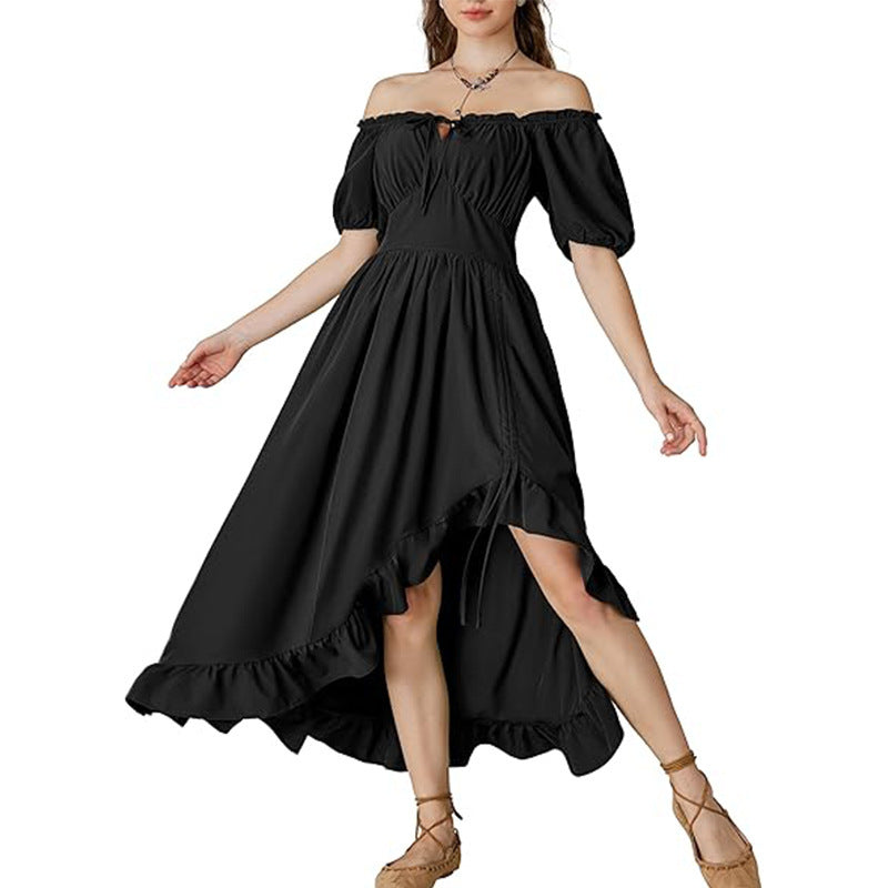 Retro Irregular Women's Stage Dress - X2-Shopping