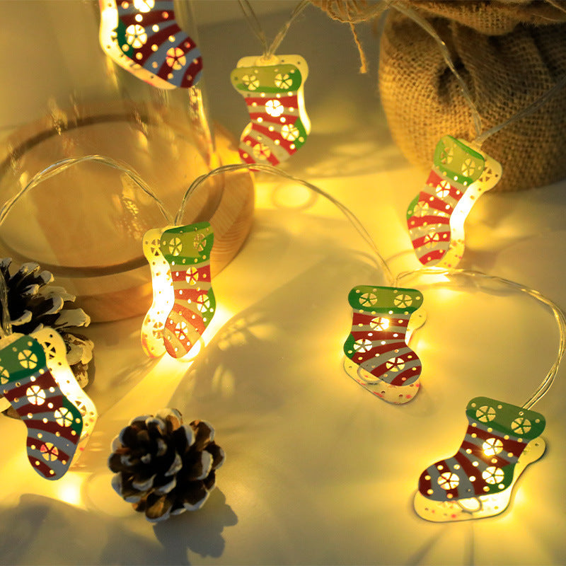 سلسلة أضواء LED لعيد الميلاد، سانتا كلوز، رجل الثلج، زينة عيد الميلاد، سلسلة أضواء، زينة عيد الميلاد، هدية رأس السنة الجديدة