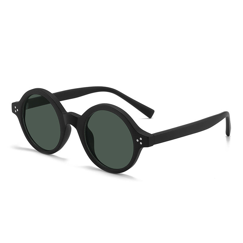 European And American Vintage Round Frame Polarized Sunglasses - X2-Shopping