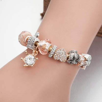DIY Diamond Rudder Pendant Bracelet For Women