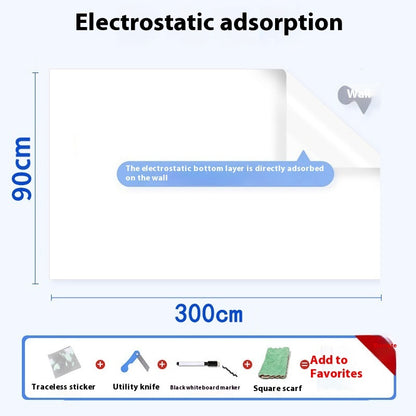 Kunststoff-Whiteboard-Wandaufkleber mit elektrostatischer Adsorption