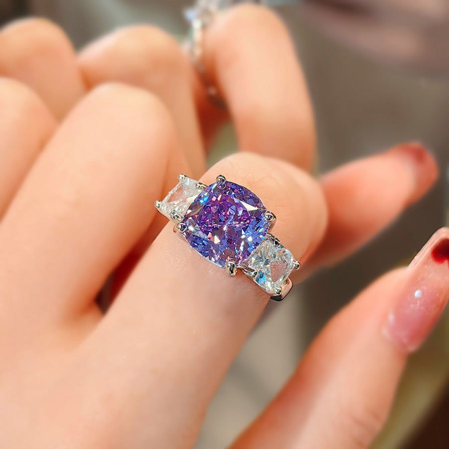 All-Match-Halskette mit Diamanten im Eisblumenschliff mit hohem Kohlenstoffgehalt