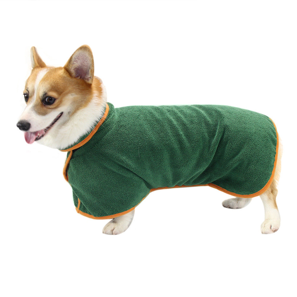 Absorbent Pet Bathrobe With Waist-wrapped Microfiber - X2-Shopping