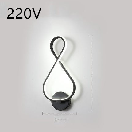 Led wand lampe nordic minimalistischen schlafzimmer nacht lampe