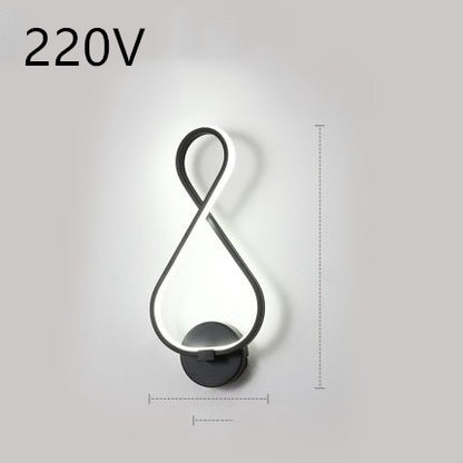 Led wand lampe nordic minimalistischen schlafzimmer nacht lampe
