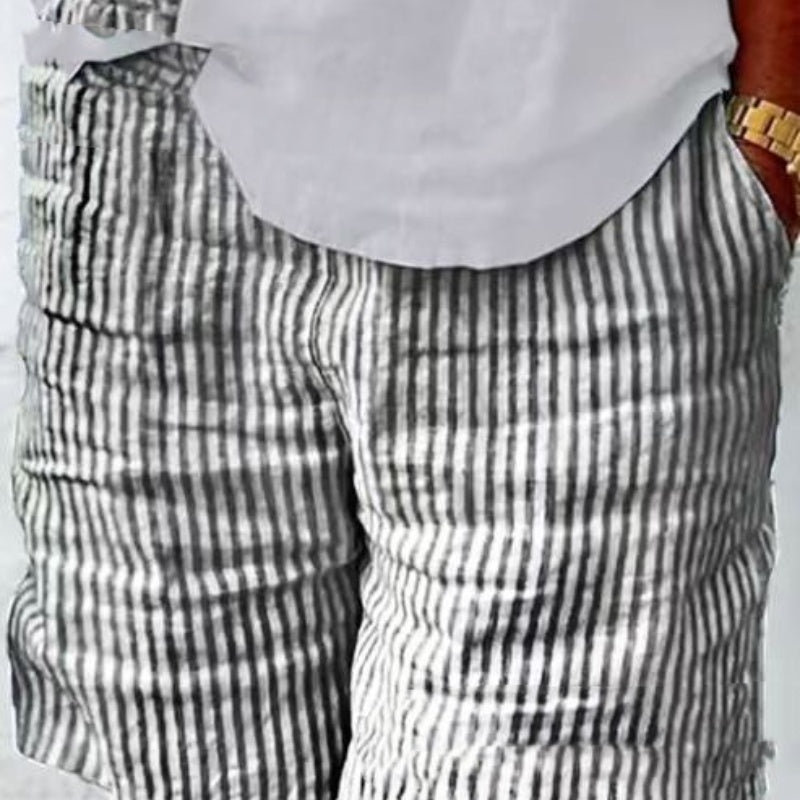 Striped Shorts Fashionable All-match Loose - X2-Shopping