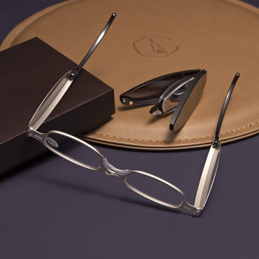 Easy To Carry Anti-pressure Anti-fall Folding Pocket Presbyopic Glasses Men
