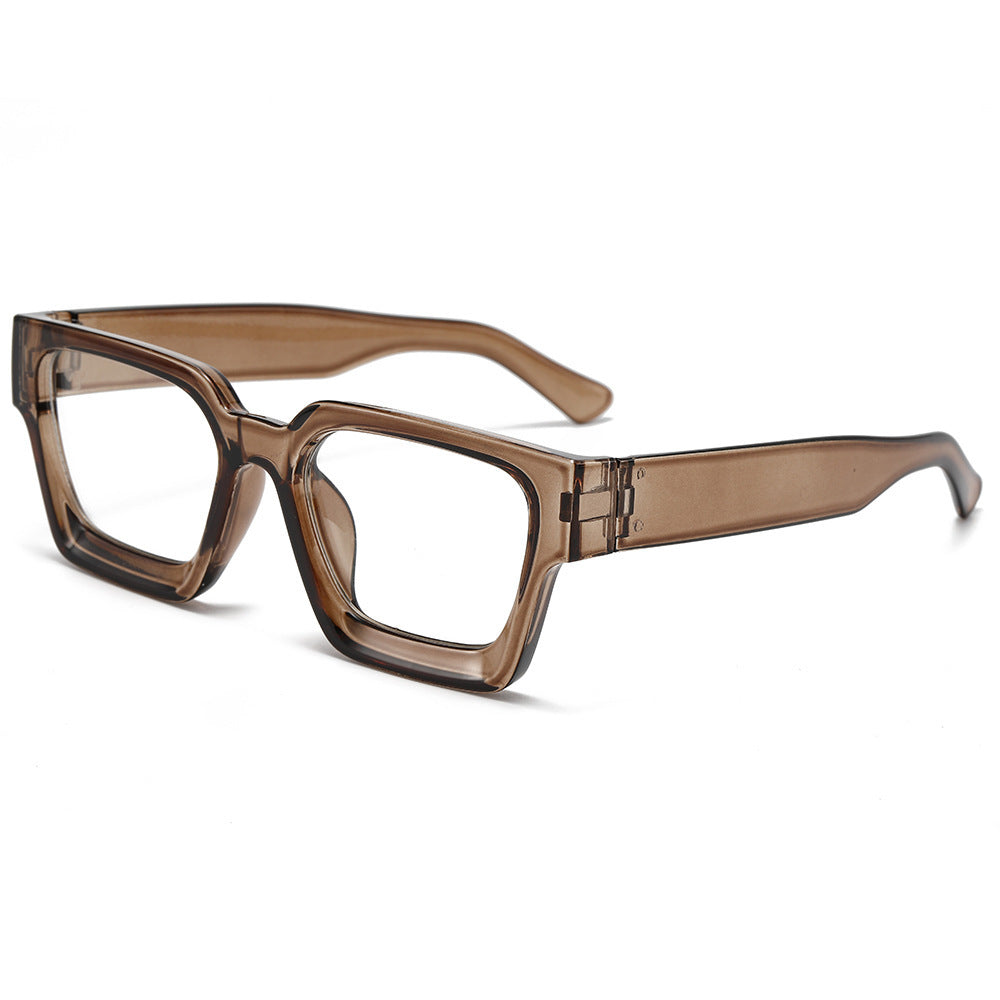 Classic Thick Square Frame Sunglasses Men's Driving UV Protection