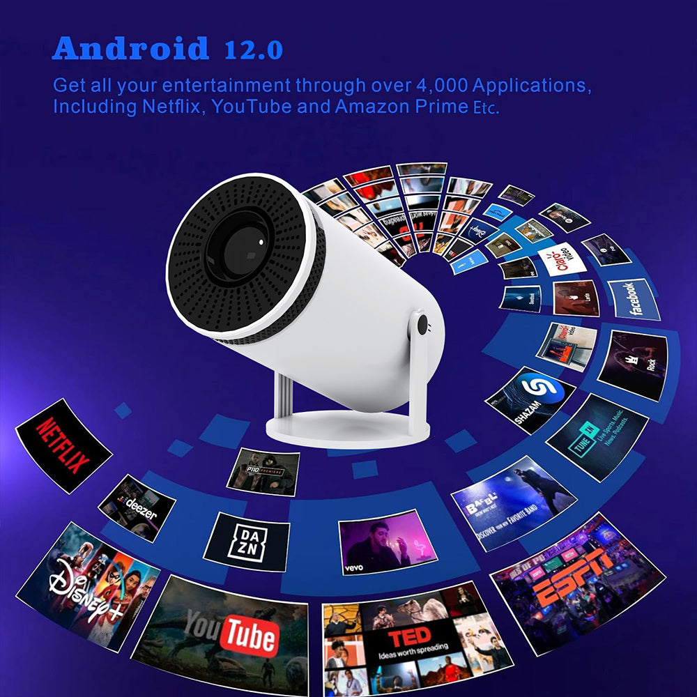 Home HD Projektor Bluetooth Tragbarer Mini 4K Mini Telefon Y5S Heimkinoprojektor