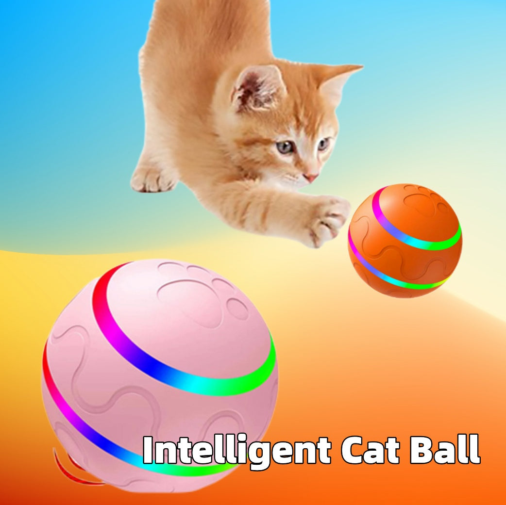 Pet New Cat Wicked Ball Toy Intelligent Ball USB Cat Toys Self Rotating Ball Automatic Rotation Ball - X2-Shopping