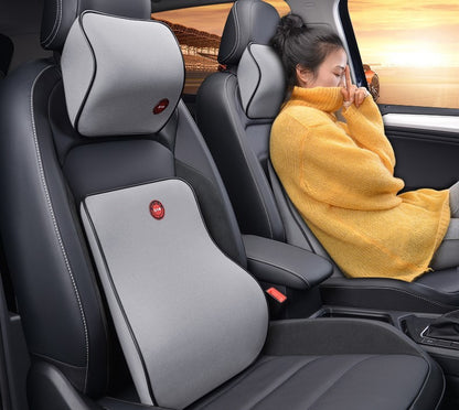 Auto Kopfstütze Nackenschutz Rückenlehne Autositz Kissen Lendenkissen Memory Foam