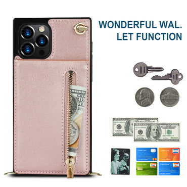Reißverschluss-Telefon-Etui, Handy-Etui, Crossbody