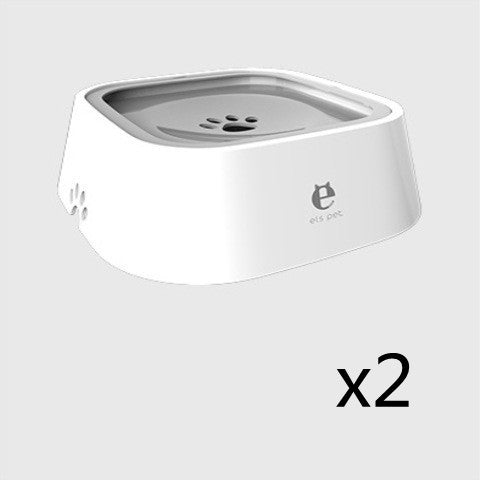 1.5L Cat Dog Water Bowl Carried Floating Bowl Anti-Overflow Slow Water Feeder Dispenser Pet Fountain ABS&PP Dog Supplies - X2-Shopping