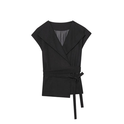 Linen Blended Suit Tank Top