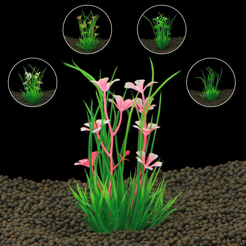 Fish Tank Decoration Simulation Water Plant Aquarium Landscaping Plastic - X2-Shopping