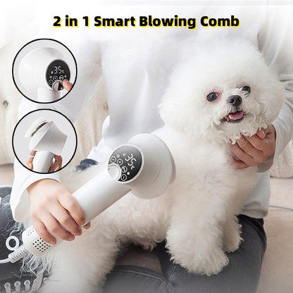 Smart Pet Hair Dryer Dog Golden Retriever Cat Grooming Hairdressing Blow & Comb Silent No Harm Pet Cleaning Supplies Pet Products - X2-Shopping
