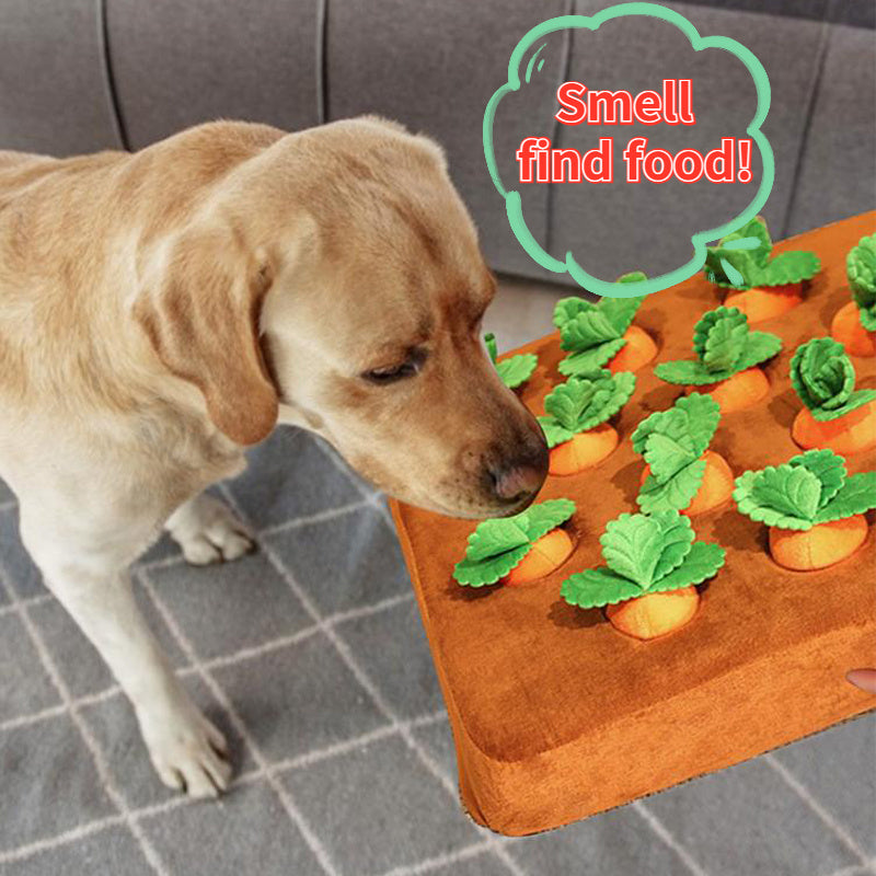 Pet Dog Toys Carrot Plush Toy Vegetable Chew Toy For Dogs Snuffle Mat For Dogs Cats Durable Chew Puppy Toy Dogs Accessories - X2-Shopping