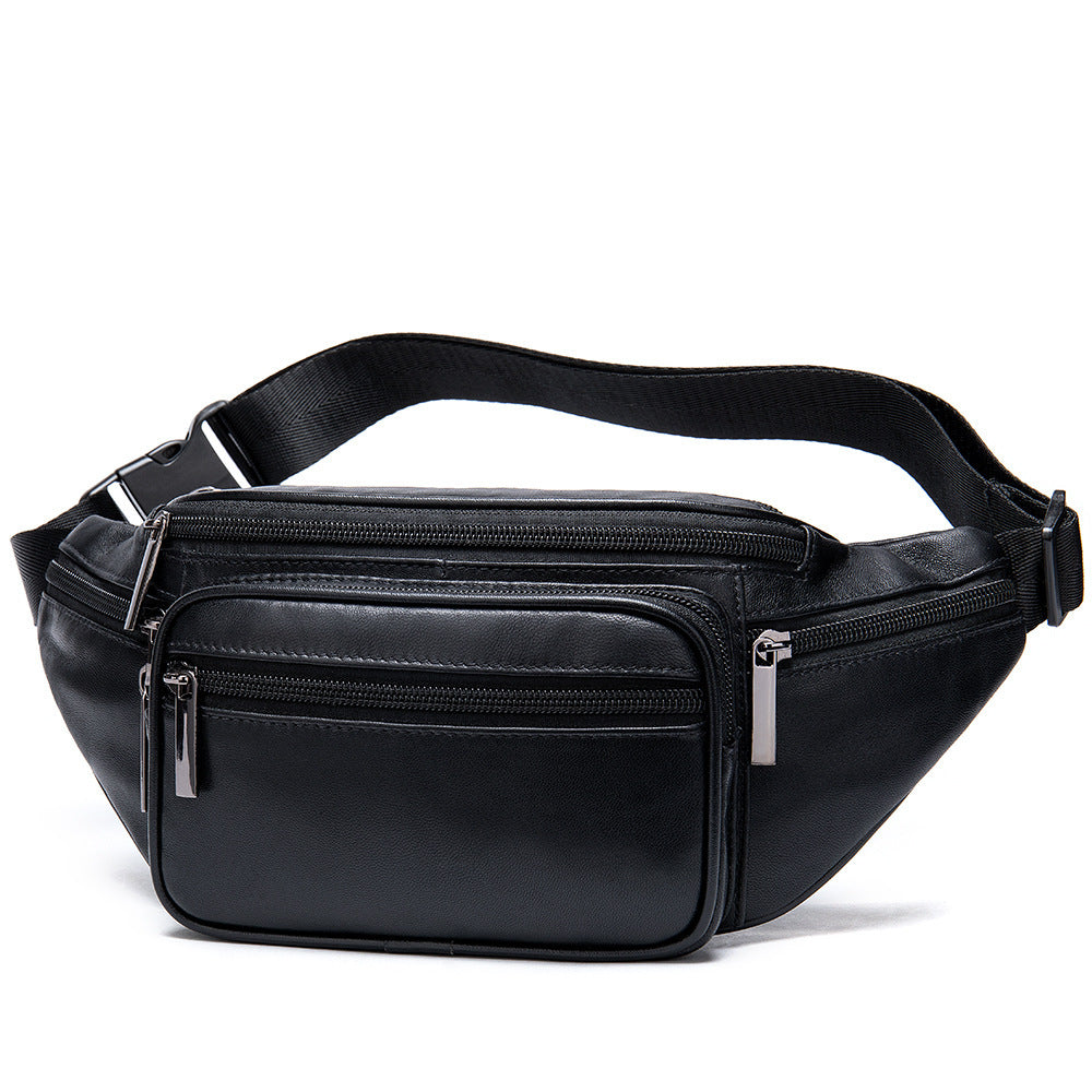 Retro Casual Herren Leder Gürteltasche