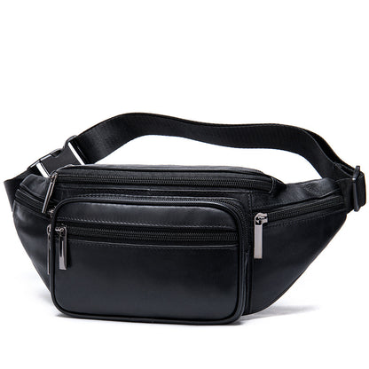 Retro Casual Herren Leder Gürteltasche