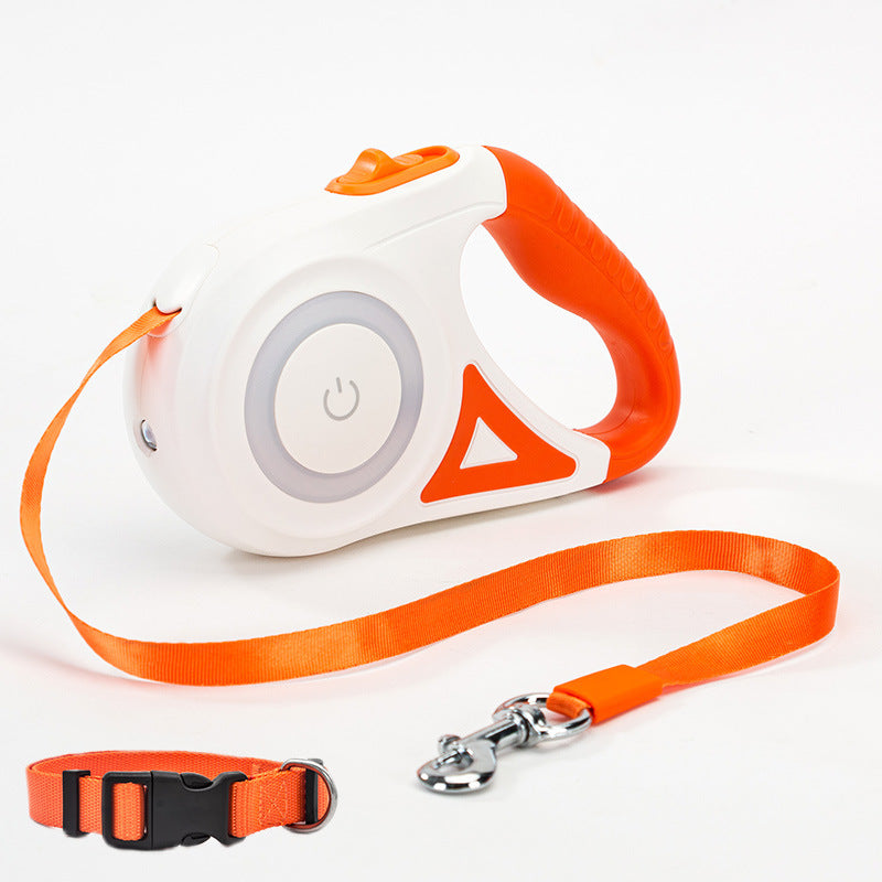 Dog Leash Retractable Leash And Dog Collar Spotlight Automatic Pet Dog Cat Traction Rope For Small Medium Dogs Pet Product - X2-Shopping