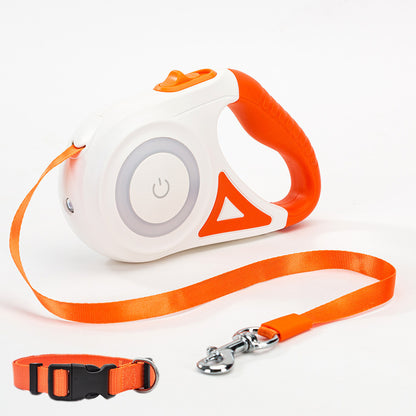 Dog Leash Retractable Leash And Dog Collar Spotlight Automatic Pet Dog Cat Traction Rope For Small Medium Dogs Pet Product - X2-Shopping