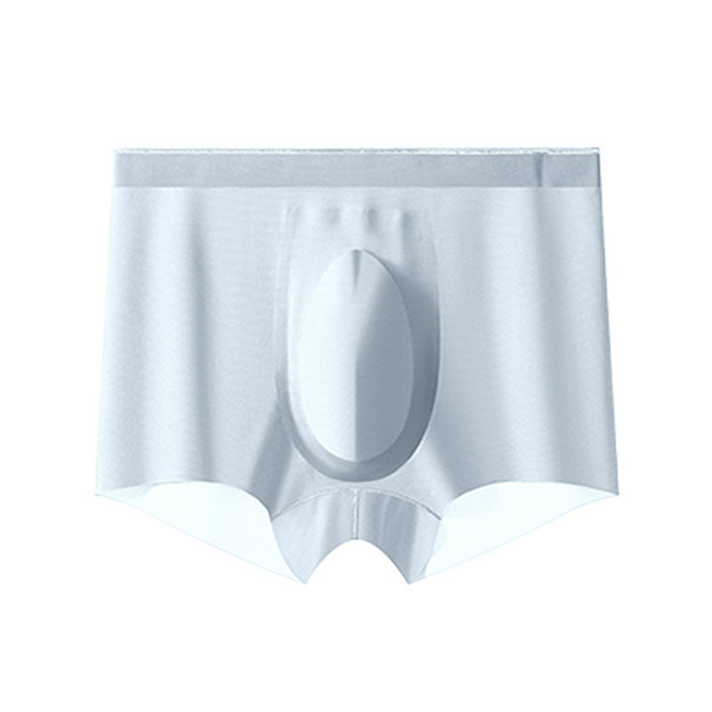 Sommer Erfrischende Atmungsaktive Herren Ice Silk Unterwäsche Nahtlose Ultradünne Boxershorts