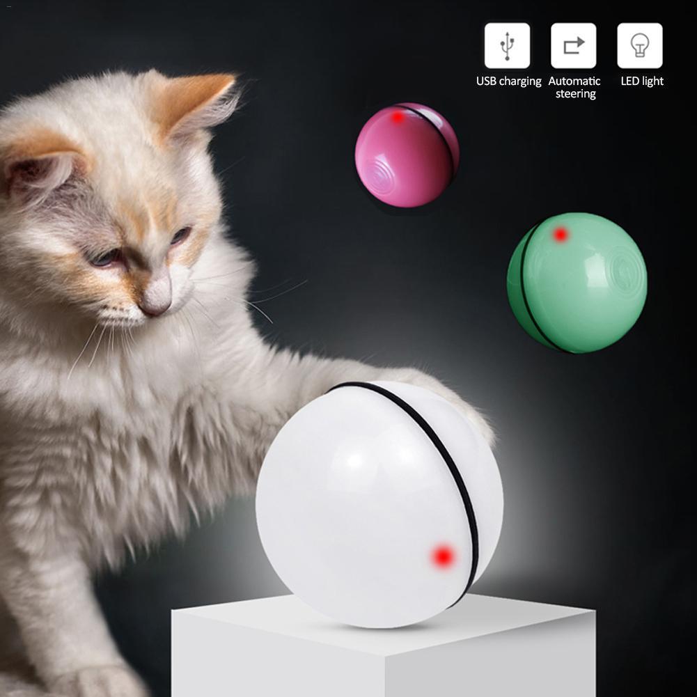 LED Laser Electronic Rolling Pet Funny Cat Toy Ball - X2-Shopping