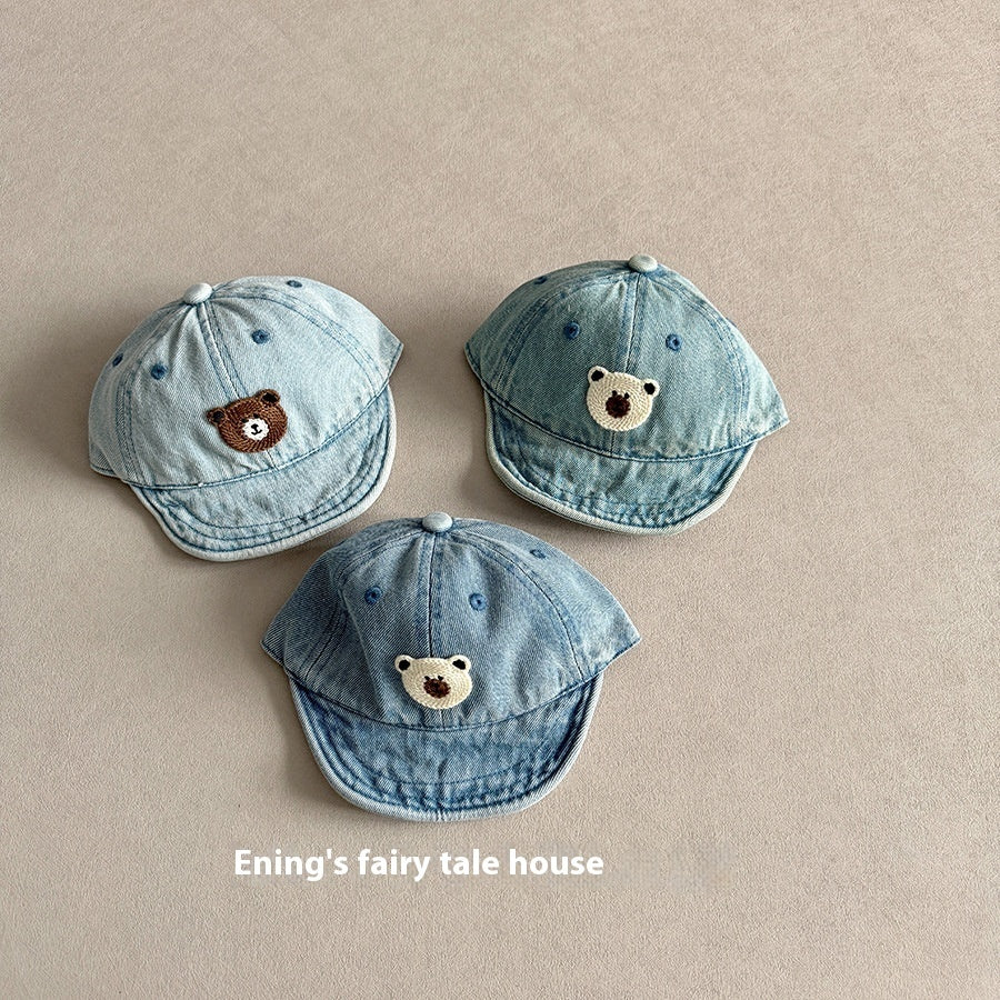 Small-month Baby Peaked Cap Spring And Autumn Denim Sunshade