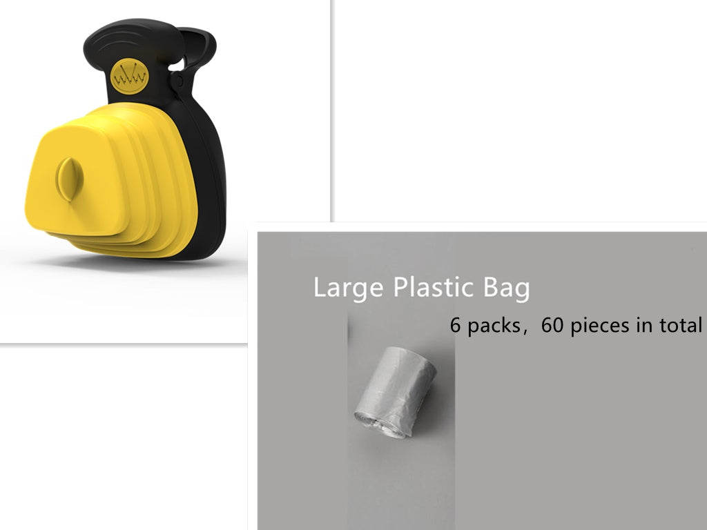 Pet Dog Poop Bag Dispenser Travel Foldable Poop Spoon - X2-Shopping