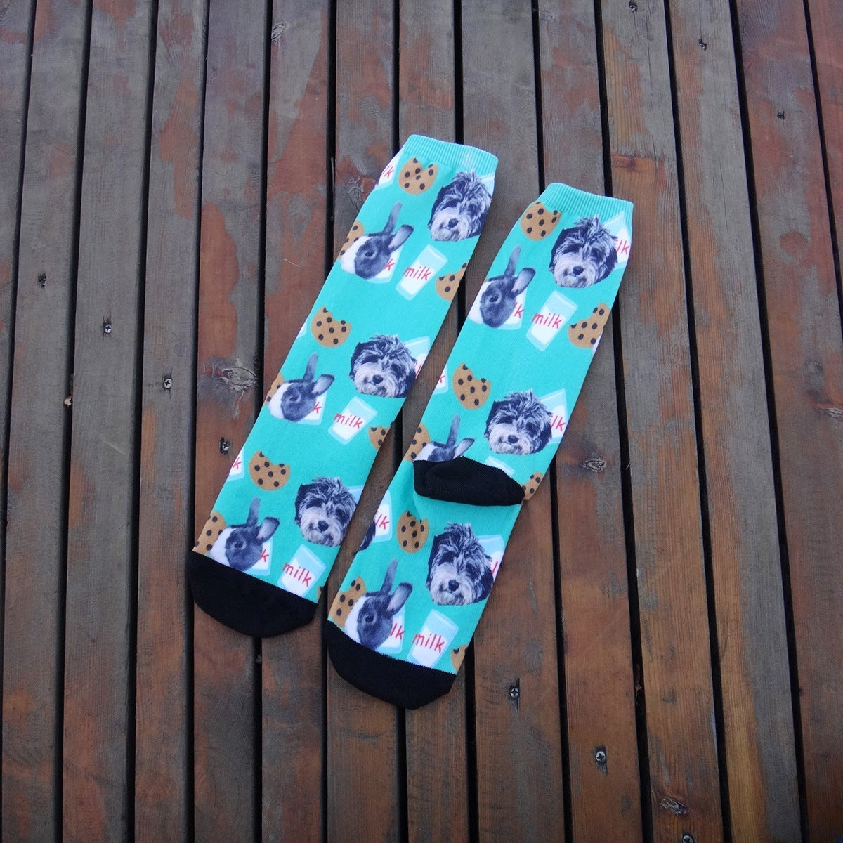 Cartoon Pet Head Face Socks - X2-Shopping