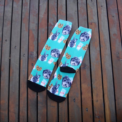 Cartoon Pet Head Face Socks - X2-Shopping