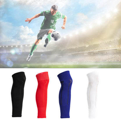 Fußball-Fußsocken, Beinschutzsocken, atmungsaktiver Mesh-Gelenkschutz