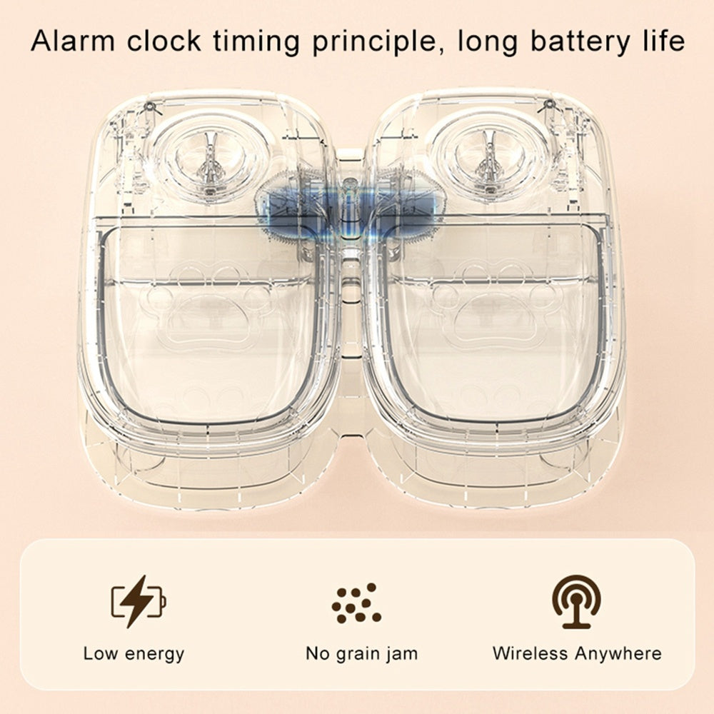 Automatic Pet Feeder Smart Food Dispenser For Cats Dogs Timer Stainless Steel Bowl Auto Dog Cat Pet Feeding Pets Supplies - X2-Shopping