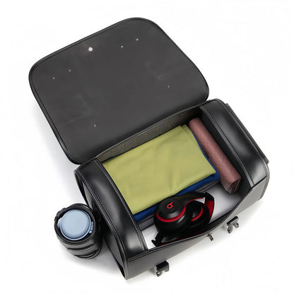 Cross-border Hot Sale Motorcycle Tail Coded Lock Of Bags And Suitcases Side Bag Prince Cruise Modified Side Bag Dark Punk