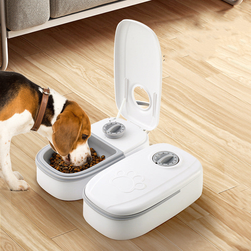 Automatic Pet Feeder Smart Food Dispenser For Cats Dogs Timer Stainless Steel Bowl Auto Dog Cat Pet Feeding Pets Supplies - X2-Shopping