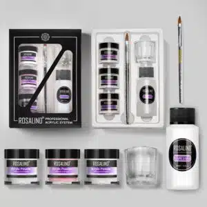 مجموعة مسحوق المنحوتة الكريستالية الشفافة للأظافر
Nail Powder Acrylic System Kit Professional Nail Art Tool Set Contain Glass Cup Acrylic Liquid Extention Carving Manicure