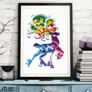مجموعة مواد توضيحية من الورق المبطن لتزيين الردهة وفتحة الرسم
Quilted Paper Illustration Material Package Set Lobby Decoration Painting Slot