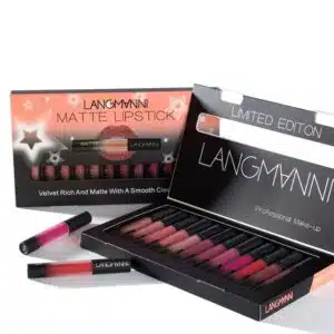 مجموعة أحمر شفاه ماتي أحمر شفاه مقاومة للماء تدوم طويلاً، مجموعة أحمر شفاه مخملية
Matte Lipstick Waterproof Long-lasting Velvet Lipstick Set
